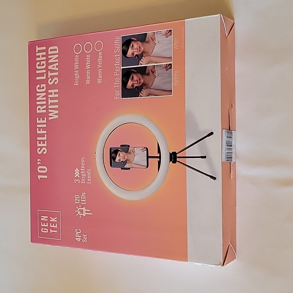 Selfish ring light with stand
